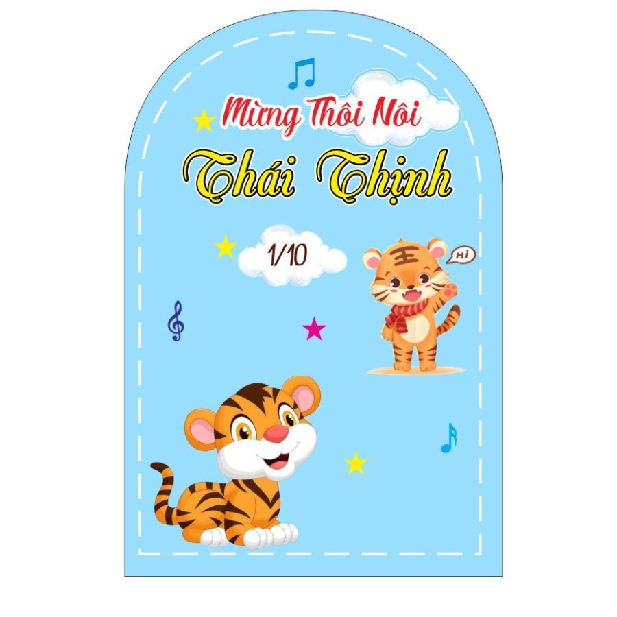 Phông Bạt Backrop Sinh Nhật In Tên, Thông Tin Riêng Mỗi Bé Lên Phông, Background