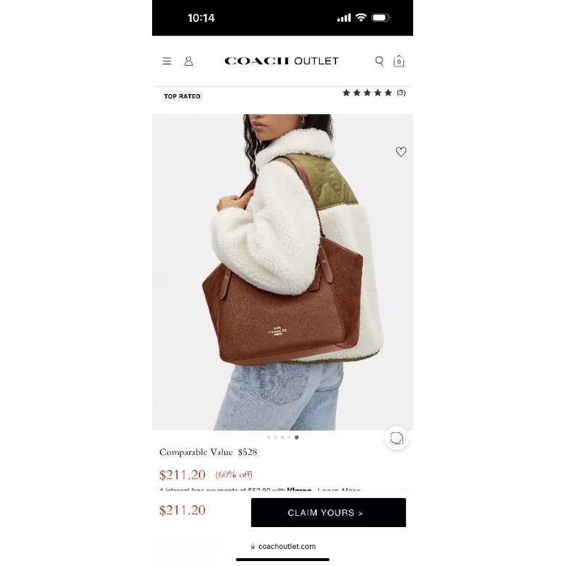 Túi coach tote Meadow Shoulder Bag