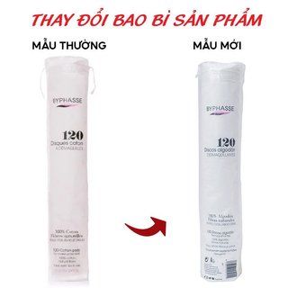 Bông Tẩy Trang Byphasse Cotton Pads (120 Miếng)