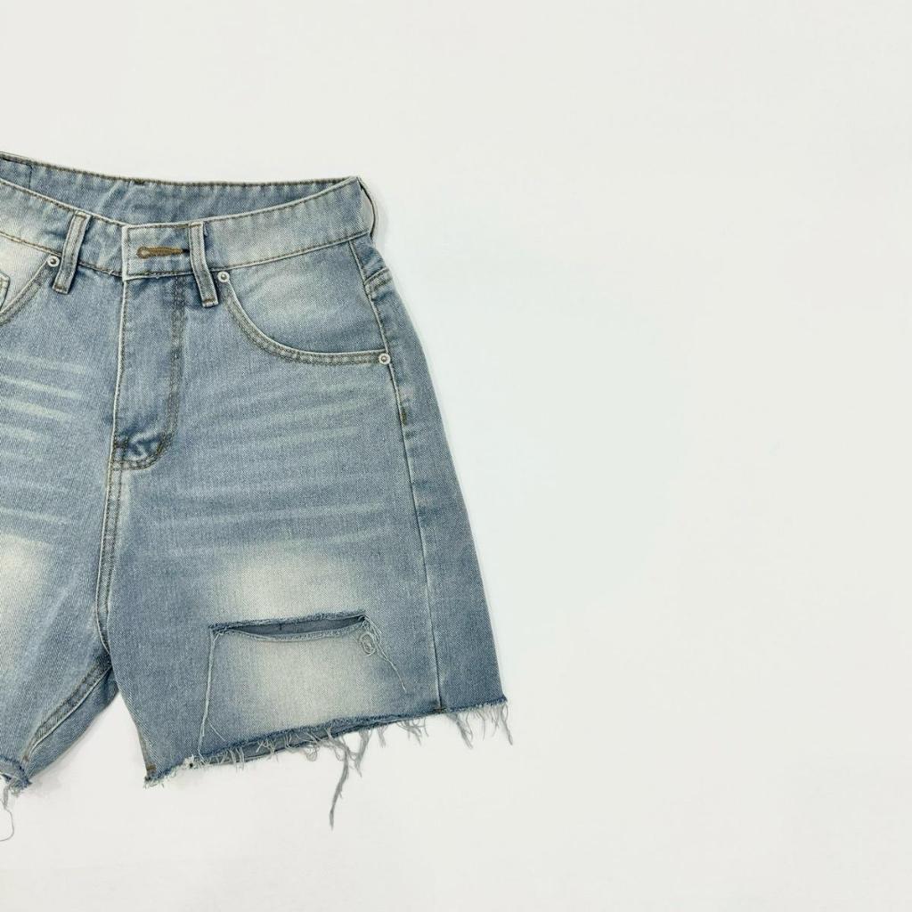 RIPPED V3 SHORT - Quần short ngắn trên gối nam nữ 2 màu