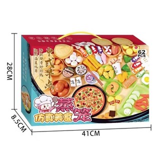 Đồ chơi cắt bánh pizza và trái cây cho bé 62 chi tiết