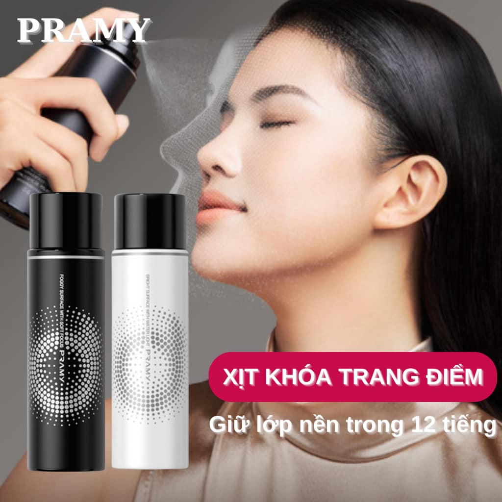 Xịt Khoá Makeup, Xịt Khóa Nền Trang Điểm PRAMY Lâu Trôi, Dưỡng Ẩm, Kiềm Dầu  Quả - 100ml