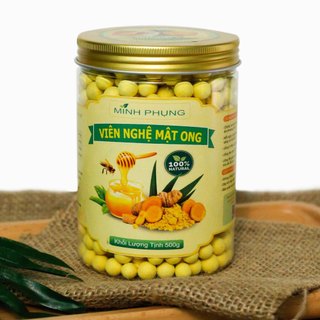 Viên Tinh Bột Nghệ Mật Ong Đảm Bảo Chất Lượng Hũ 500gram [Mẫu Mới]