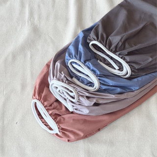 Ga giường trơn 1 màu Cotton Tici không vỏ gối bo chun theo kích thước yêu cầu