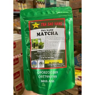 Trà sao vàng - trà xanh matcha gói 100g