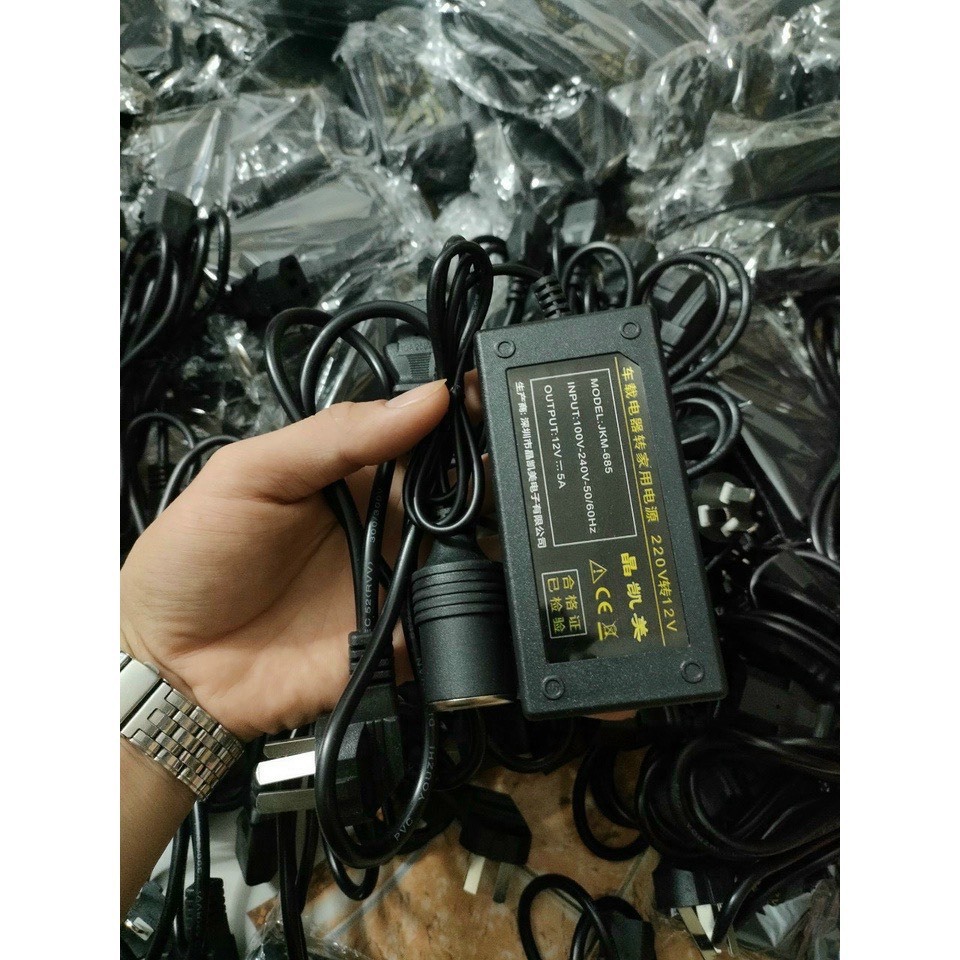 Bộ đổi nguồn Cục chuyển điện 220v sang 12v 5A 60W, TVT-290 TVT-290 khaihuyauto