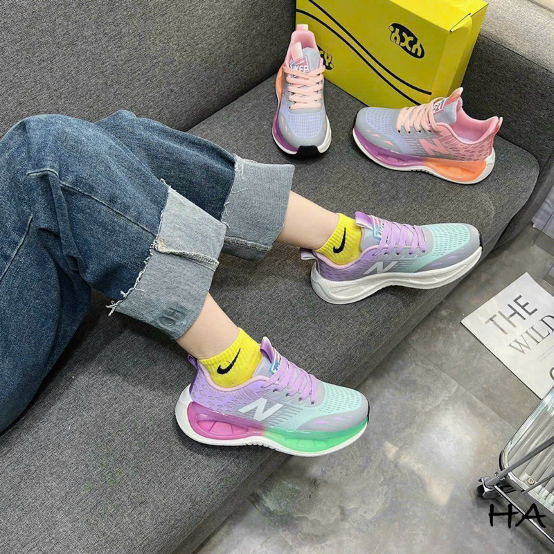 Giày Thể thao nữ đế hơi cao cấp  _Giày thể thao nhẹ phom ôm gọn_Thể thao đế hơi siêu êm hóttren 2023 Hàng xịn đẹp