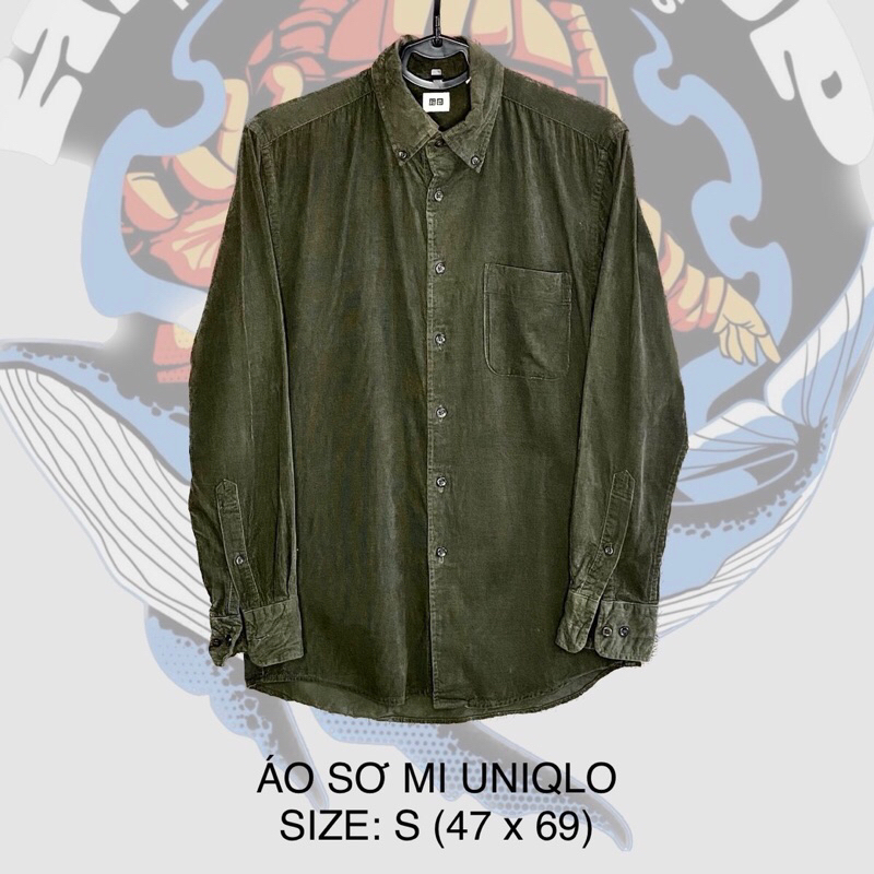 ÁO SƠ MI NHUNG TĂM UNIQLO (9 mẫu)- 2Hand hiệu