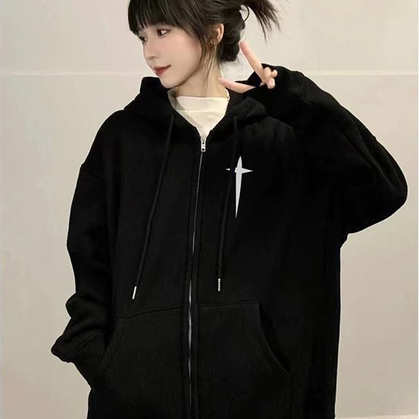 Áo khoác Hoodie Zip Nam Nữ Unisex Form To Breathye Chữ Thập Thêu Sắc Nét