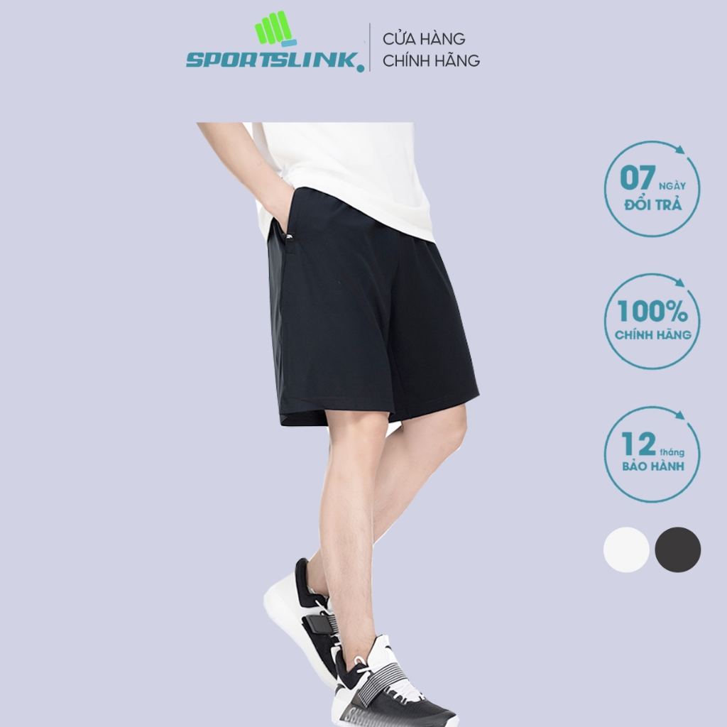 Quần short thể thao nam Sportslink uab88 (Đen)