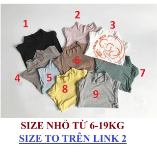[Hàng Quảng Châu] Áo giữ nhiệt Minkymom, chất thun lạnh cổ 3 phân cho bé từ 6-19kg (SIZE NHỎ) (MB.Q002)