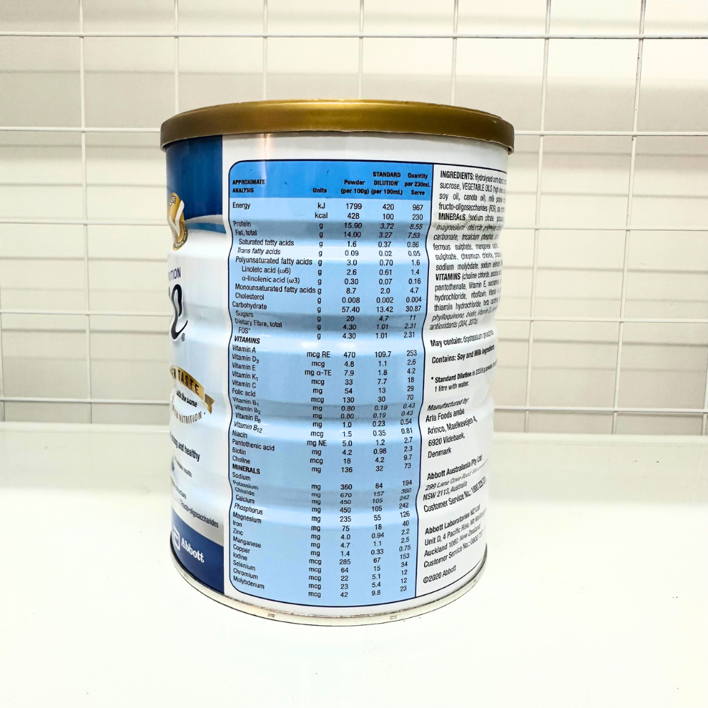Sữa bột ensure ÚC hương vanilla hộp 850g sữa bột cho người cao tuổi, suy nhược cơ thể