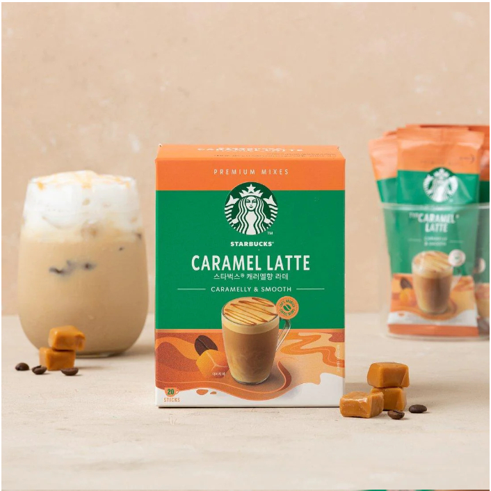 Cà phê Starbucks caffè Latte, Caramel latte, Cappuccino bản Hàn