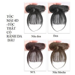 Tóc giả mái thưa 3D tóc thật 100%
