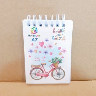 10 quyển sổ notebook A7 mini gáy xoắn [bán buôn bán sỉ].