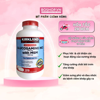 Viên Uống Bổ Khớp Kirkland Glucosamine HCL MSM 1500mg 375 Viên
