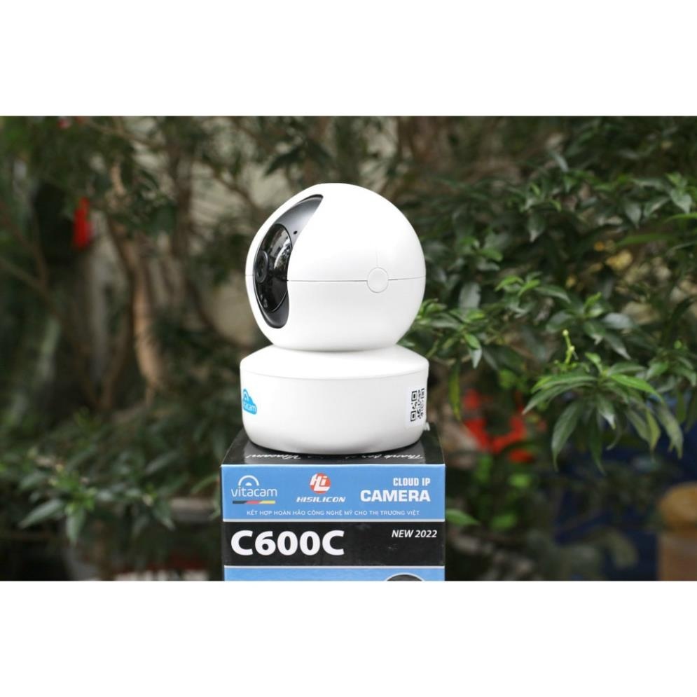 Camera Wifi Trong Nhà VITACAM C600C Full HD 1296P Chuẩn H265 Siêu Nét Giám Sát An Ninh - Hàng Chính Hãng