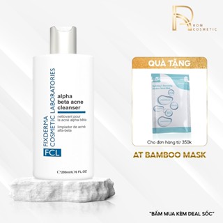 SỮA RỬA MẶT CHO DA DẦU MỤN FIXDERMA FCL ALPHA BETA ACNE CLEANSER 200ml