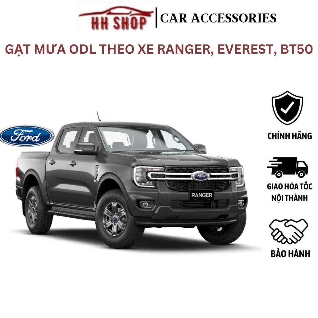 Gạt mưa ô tô Sillicone xe FORD RANGER, ECOSPORT, MAZDA BT50 ❗CHÍNH HÃNG❗ Gạt nước đa năng ODL Đài Loan - Bảo hành 5TH