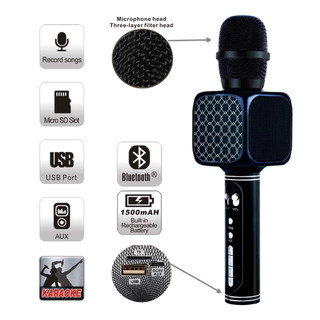 Micro Hát Karaoke Kèm Loa Bluetooth YS-69 - Speaker Bluetooth YS-69