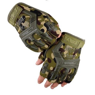Găng tay xe máy, đi phượt mechanix chính hãng; găng tay nửa ngón mechanix quân đội