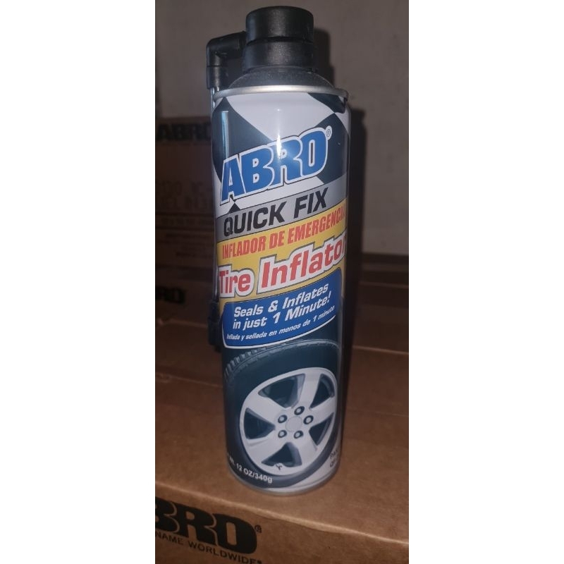 Chai Keo Bơm Tự Vá Vỏ Xe Ô Tô - Xe Máy ABRO QUICK FIX 340g