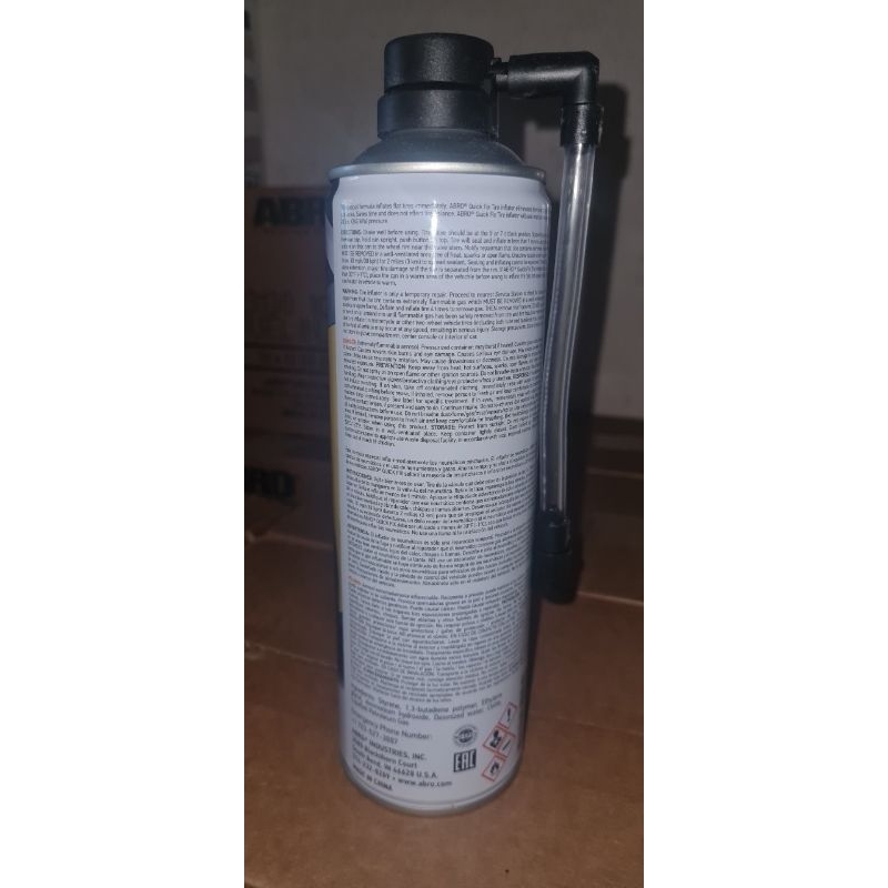 Chai Keo Bơm Tự Vá Vỏ Xe Ô Tô - Xe Máy ABRO QUICK FIX 340g