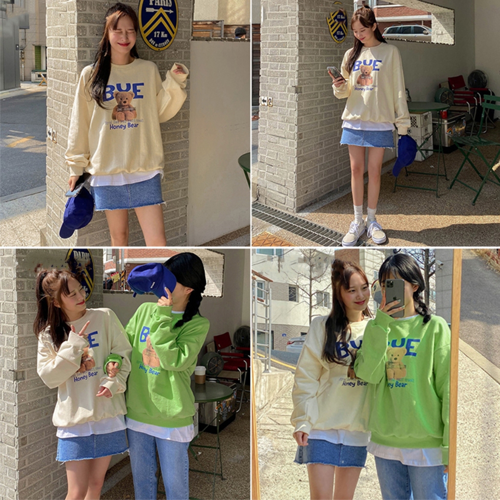 Áo Sweater Unisex HD431 Nam Nữ HALEY Dài Tay Form Rộng Phong Cách Hàn Quốc Trẻ Trung Năng Động Chất Nỉ Bông