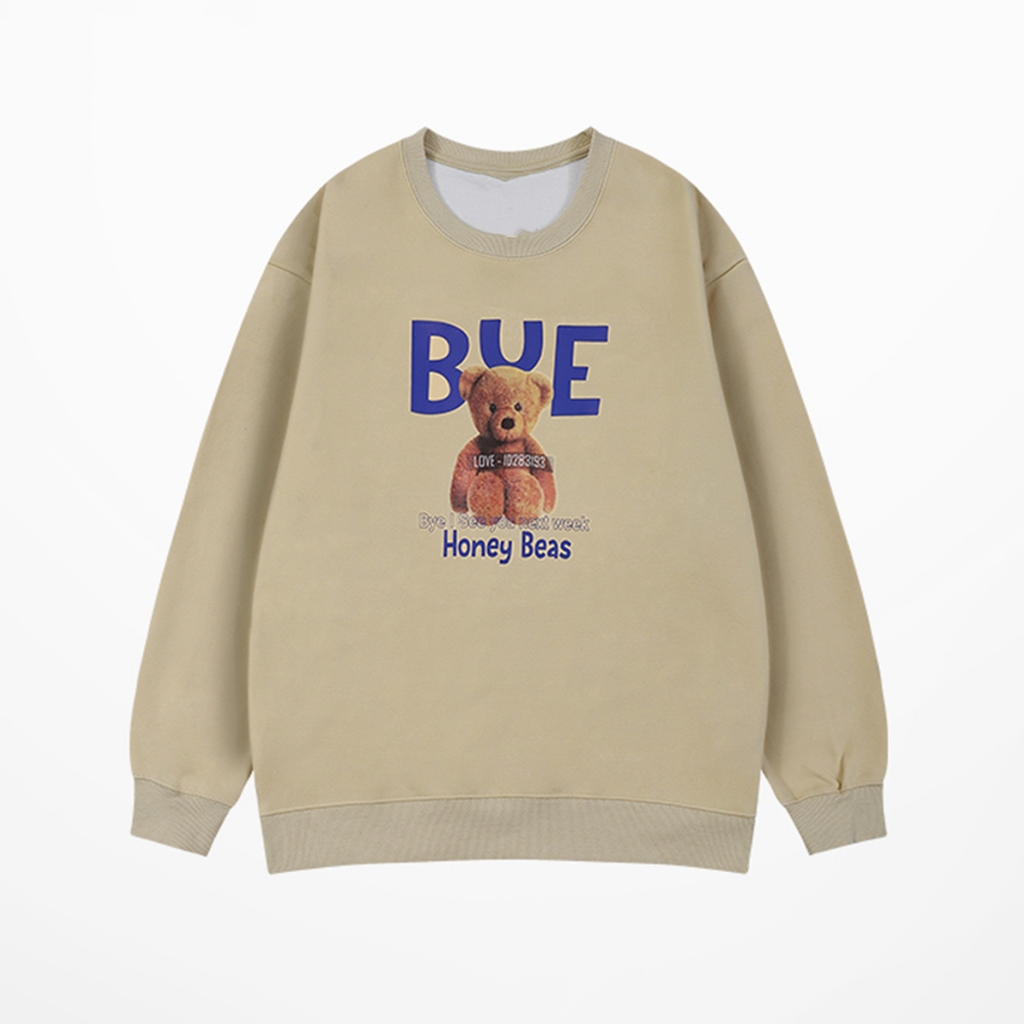 Áo Sweater Unisex HD431 Nam Nữ HALEY Dài Tay Form Rộng Phong Cách Hàn Quốc Trẻ Trung Năng Động Chất Nỉ Bông