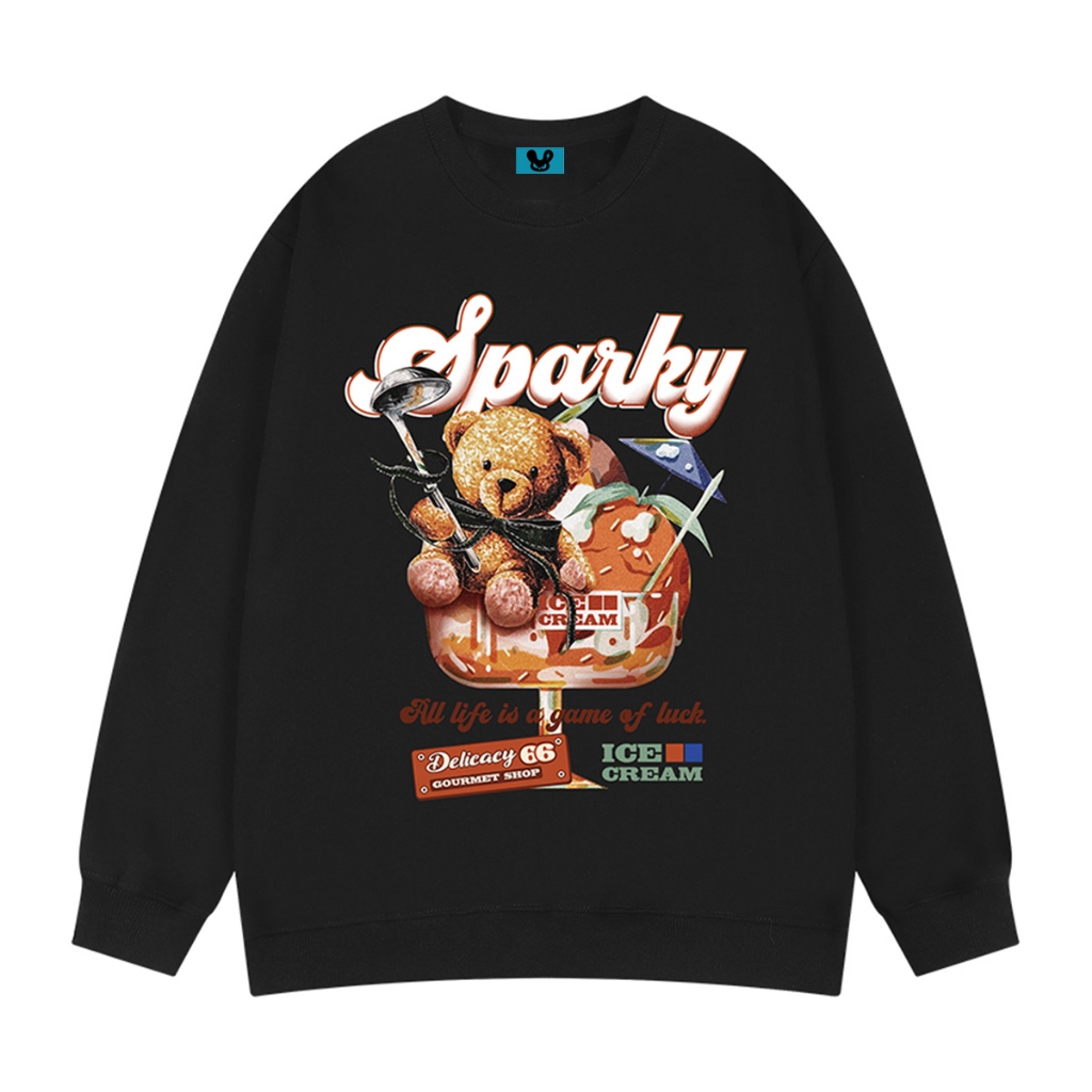 Áo Sweater HD433 Unisex HALEY Nam Nữ Dài Tay Form Rộng SPARKY Phong Cách Ulzzang Chất Vải Nỉ Bông Ấm Áp