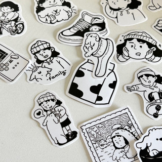  SET 10 STICKER BLACK WHITE YOU'RE MY BEST  ảnh thật  - tiệm nhà chun 