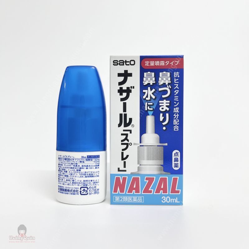 Thuốc xịt mũi Nazal Sato 30ml