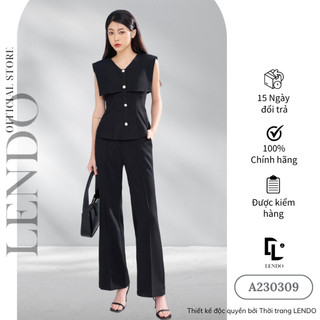 Áo Peplum Đính Cúc Trai LENDO A230309