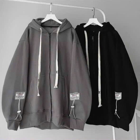 Áo khoác Local Brand dây kéo nam nữ unisex Tag Thêu ROSTORY CHILD