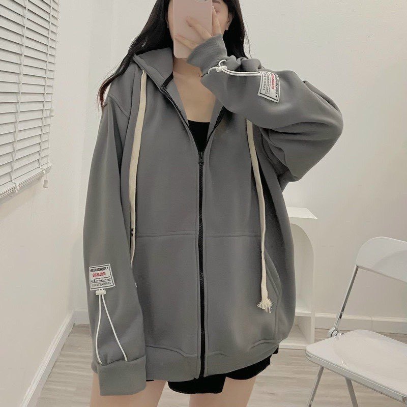 Áo khoác Local Brand dây kéo nam nữ unisex Tag Thêu ROSTORY CHILD