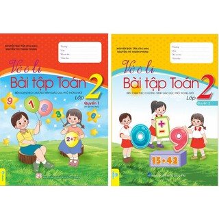 Sách - Combo 2 cuốn Vở Ô Li Bài Tập Toán 2 (Biên Soạn theo CT GDPT mới) - ndbooks