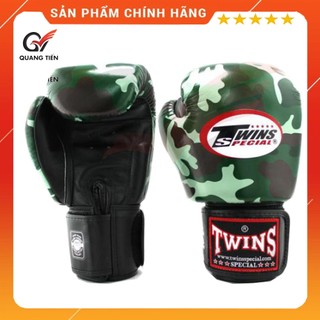 Găng tay boxing twins – camo xanh lá