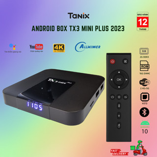 Android tivi box TX3 Mini Plus 2023 CPU H313 Android ATV 10 Ram 2G bộ nhớ 16G Dual wfi 2.4/5G Bluetooth