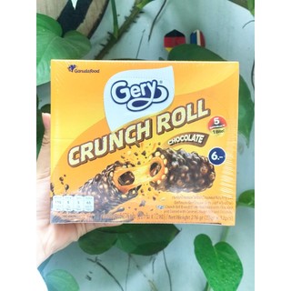 Bánh ống gery ống sôcôla crunch roll chocolate 276g