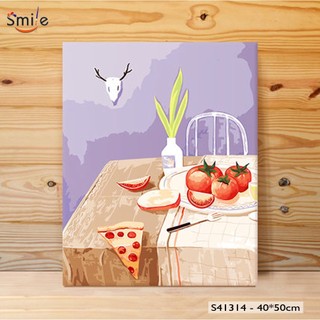 Tranh sơn dầu số hoá chính hãng FMFP tự tô chuẩn màu chất lượng cao tổng hợp mẫu sale size 40x50cm