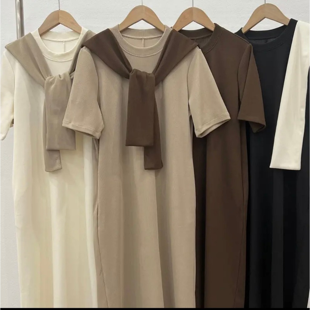 Váy suông tăm kèm khăn thuỷ thủ - 247store.vn - Vaysuongkemkhan148_P2K9