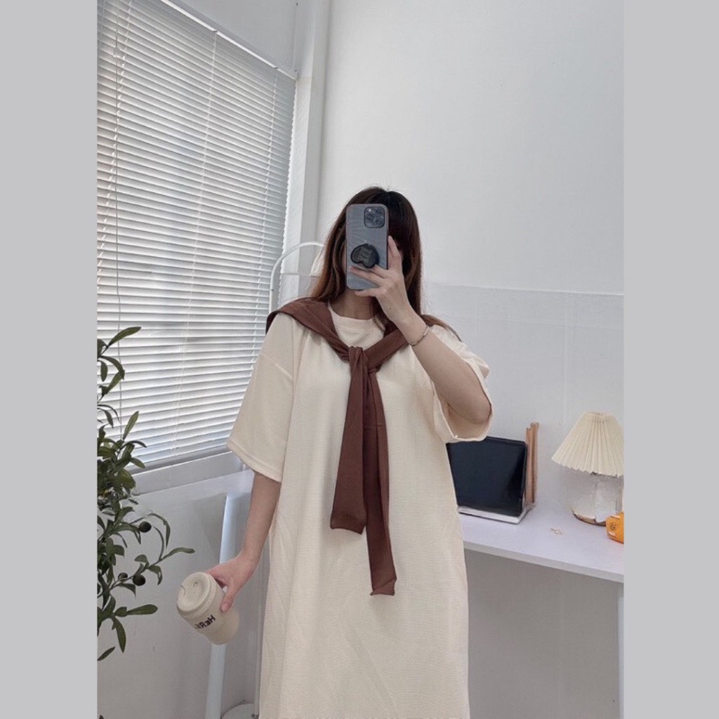 Váy suông tăm kèm khăn thuỷ thủ - 247store.vn - Vaysuongkemkhan148_P2K9