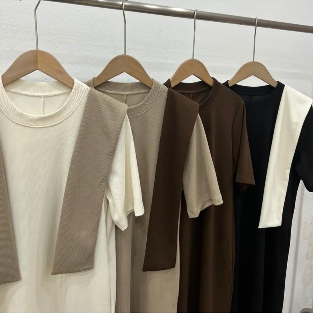 Váy suông tăm kèm khăn thuỷ thủ - 247store.vn - Vaysuongkemkhan148_P2K9