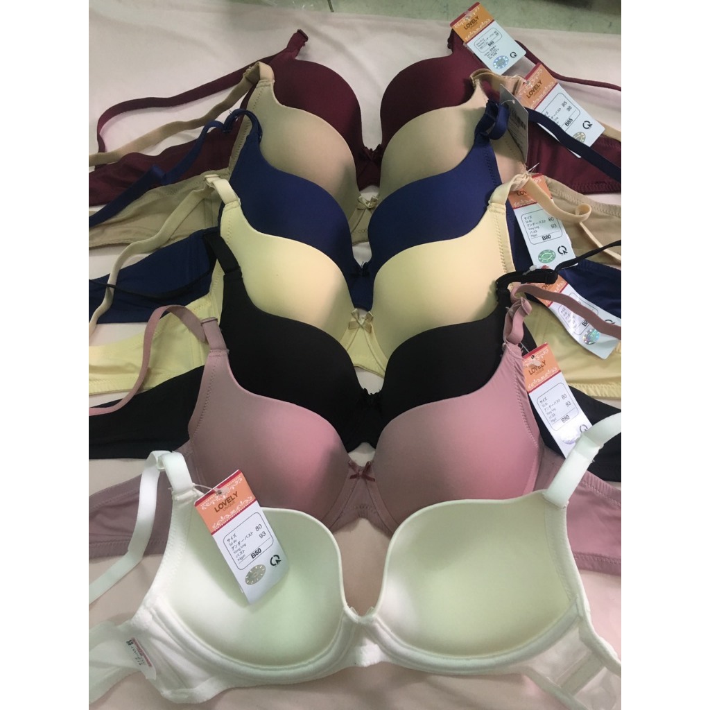 Áo ngực 522T mút Mỏng 1cm Ép Trơn Hàng Công Ty Lovely Việt Nam Xuất khẩu Nhật