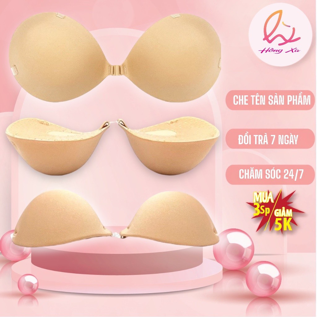 Áo dán nâng ngực đệm dày 6cm  dán siêu nâng, miếng dán nâng ngực tạo khe mút bán mì dày 6cm P14