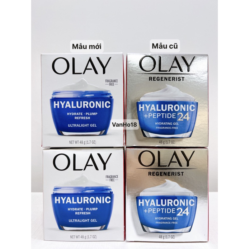 USA_Kem dưỡng cấp ẩm Olay Regenerist HYALURONIC + PEPTIDE24 Hydrating Gel