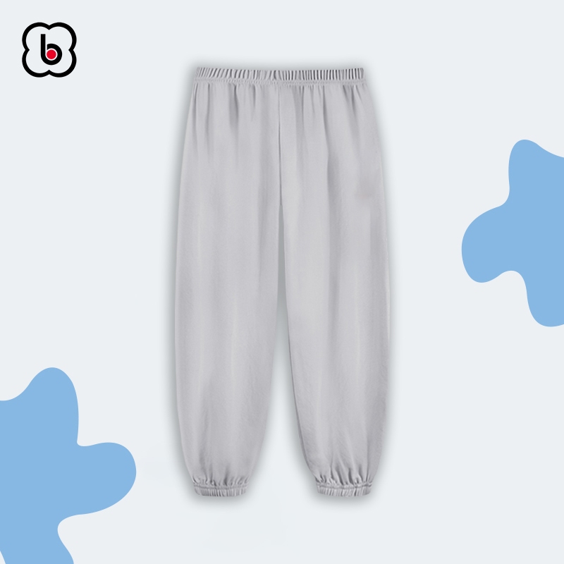 Quần dài cho bé BabyloveGO quần dài thun trơn dáng jogger thể thao năng động QTD01