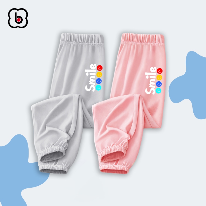 Quần dài bé trai bé gái BabyloveGO mẫu mới 2024 quần thun bo gấu dáng jogger in hình độc đáo mẫu JHI78