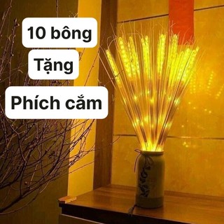 Đèn led bông lúa, đèn led trang trí, set 10, 20 bông trang trí, bông lúa vàng,trang trí ban thờ