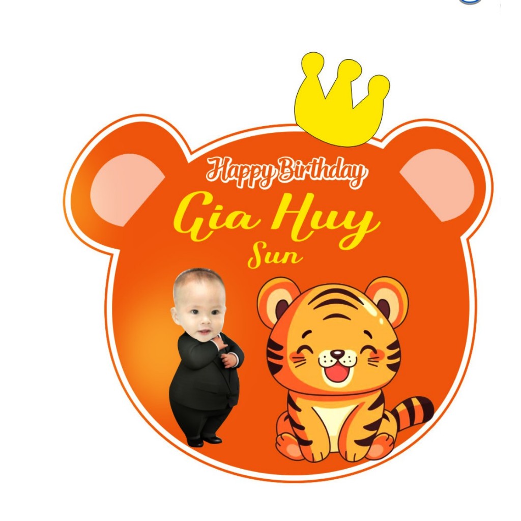 Phông Bạt Backrop Sinh Nhật In Tên, Thông Tin Riêng Mỗi Bé Lên Phông, Background